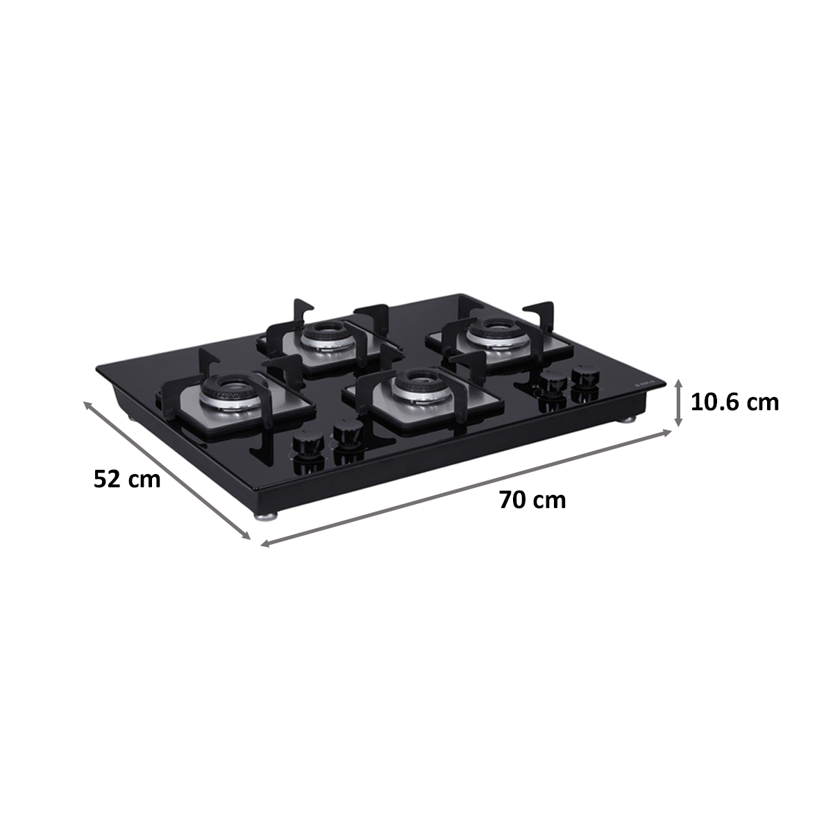 Buy Elica Flexi Hct 470 Dx Lotus Bk Toughened Glass Top 4 Burner Automatic Electric Hob 360 1169